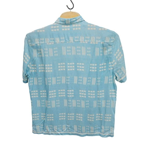 TOMMY BAHAMA Shirt VTG Mens Silk Rayon Blend S/S Pastel Blue Floral Hawaiian 2XL - Picture 2 of 10